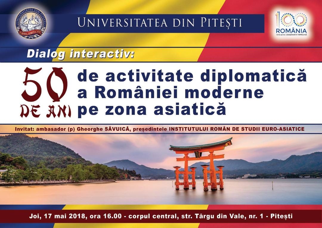 17 MAI 2018 INTREVEDERE INTERACTIVA LA UNIVERSITATEA DIN PITESTI